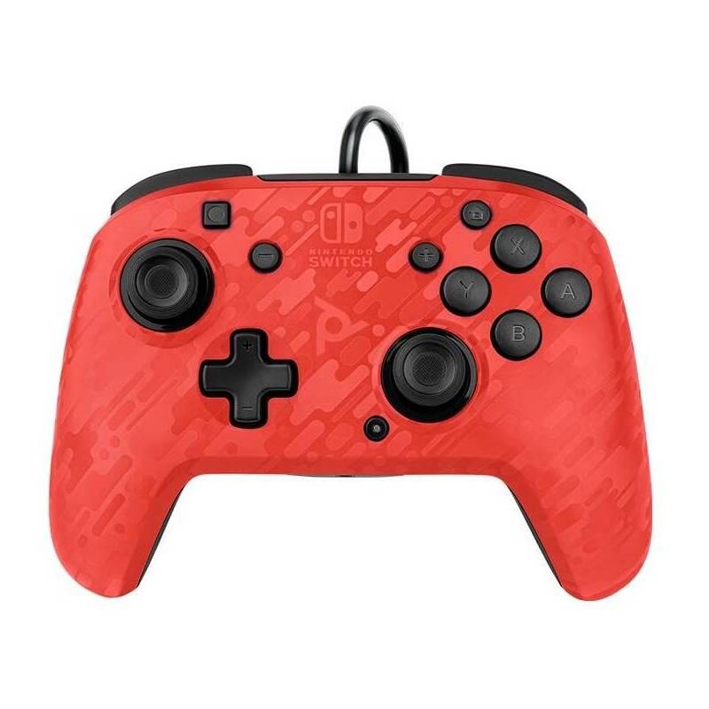 Gamepad PDP Faceoff Deluxe Audio pro Nintendo Switch červený, Gamepad, PDP, Faceoff, Deluxe, Audio, pro, Nintendo, Switch, červený