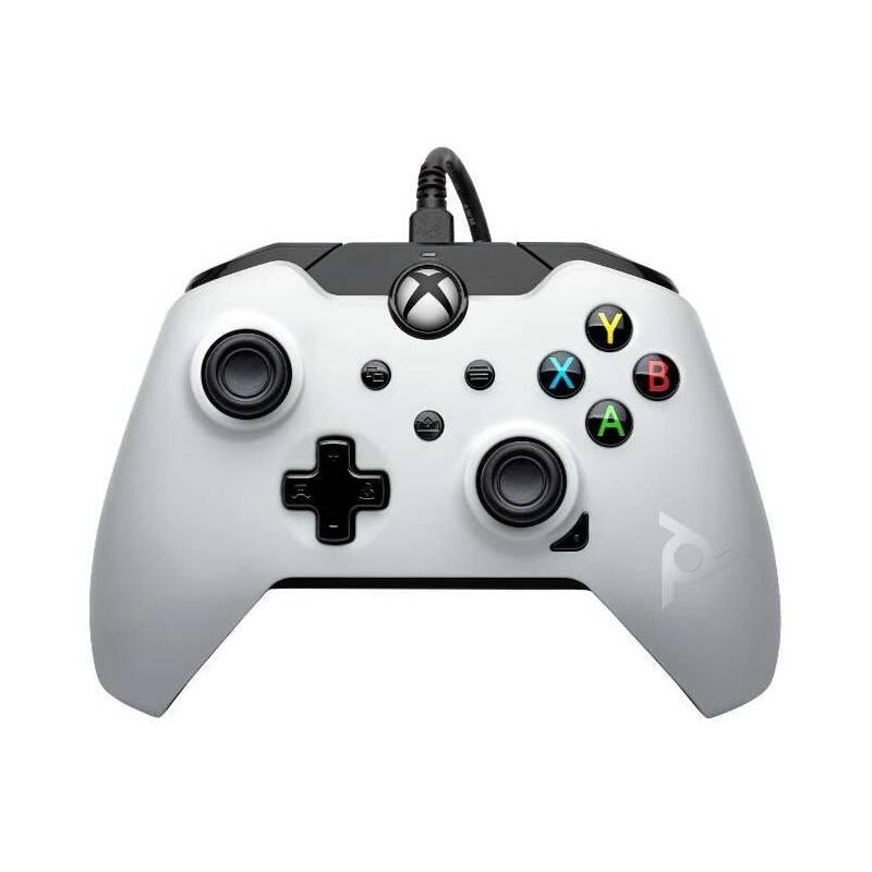 Gamepad PDP Wired Controller pro Xbox One Series bílý