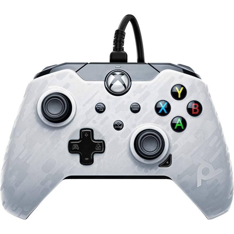 Gamepad PDP Wired Controller pro Xbox One Series - white camo