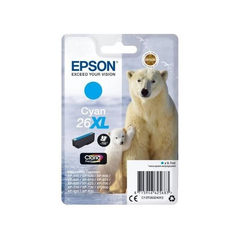 Inkoustová náplň Epson 26XL, 700 stran modrá