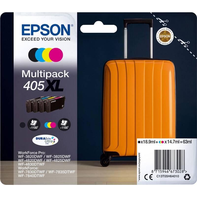 Inkoustová náplň Epson 405 XL multipack, 4x1100 stran, CMYK