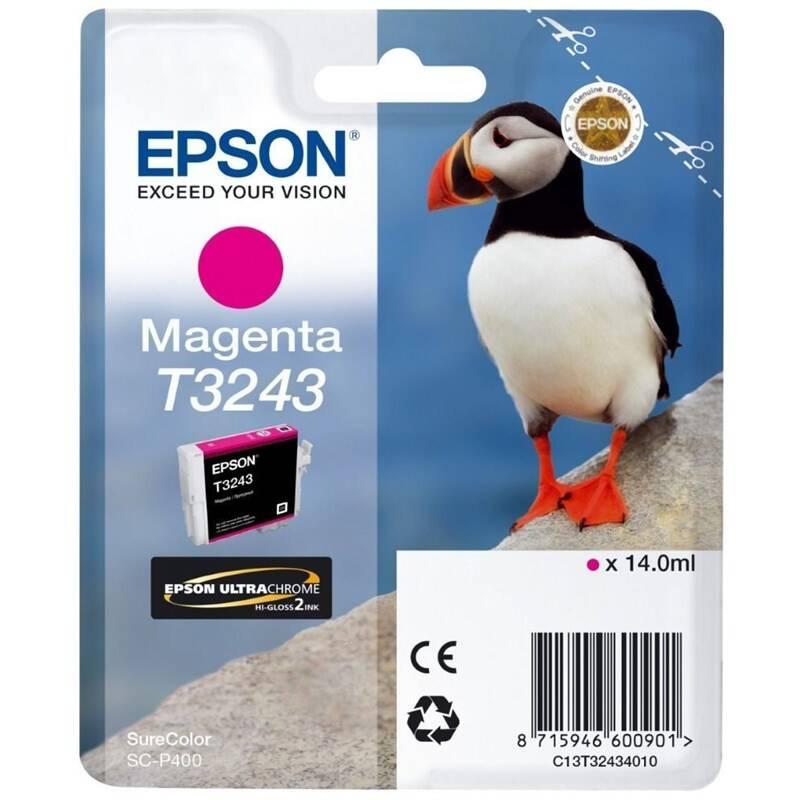 Inkoustová náplň Epson T3243, 14 ml