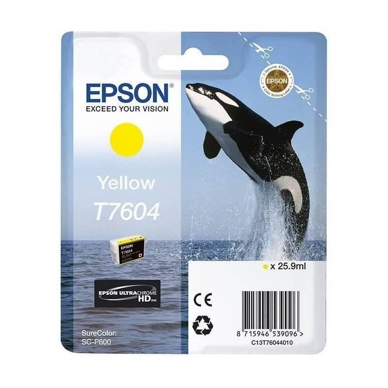 Inkoustová náplň Epson T7604, 25,9 ml
