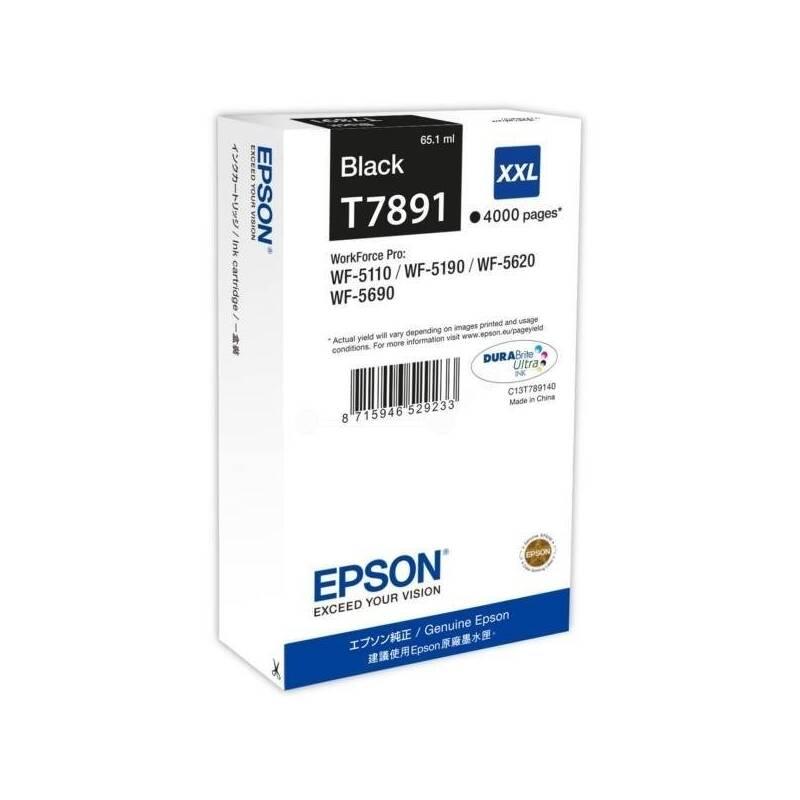 Inkoustová náplň Epson T7891 XXL, 4000 stran černá
