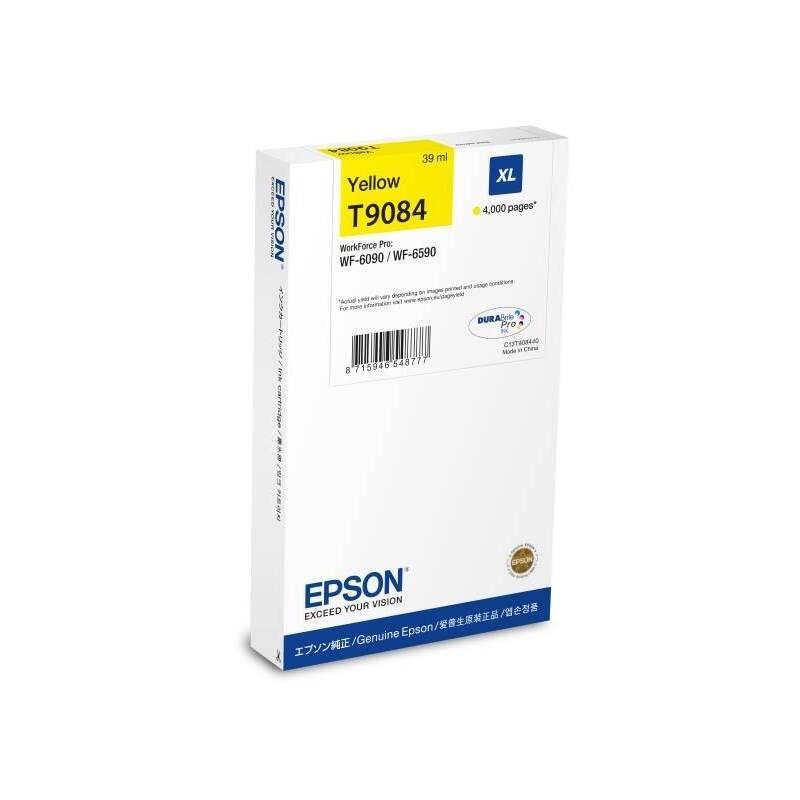 Inkoustová náplň Epson T9084 XL, 4000 stran žlutá