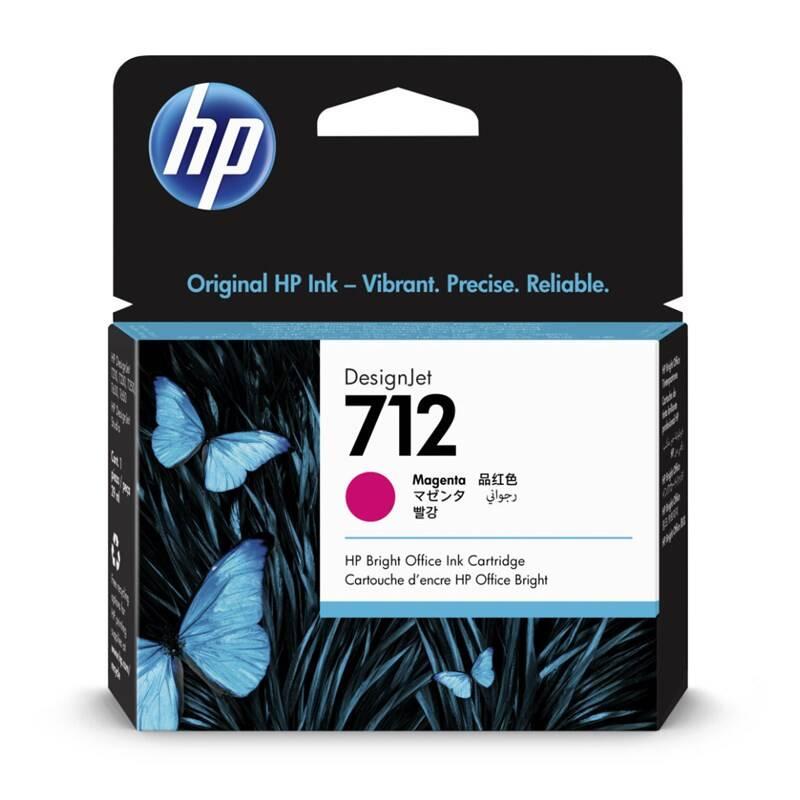 Inkoustová náplň HP 712, 29ml červená