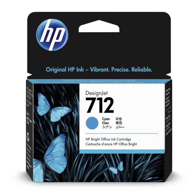 Inkoustová náplň HP 712, 29ml modrá