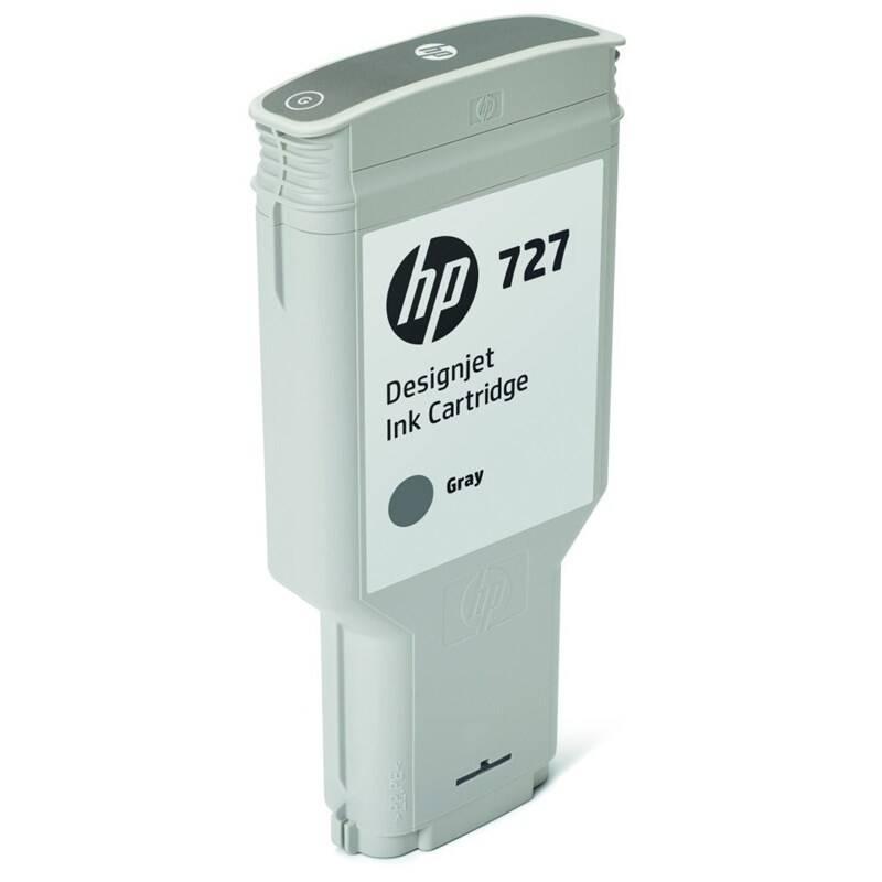 Inkoustová náplň HP 727, 300ml šedá