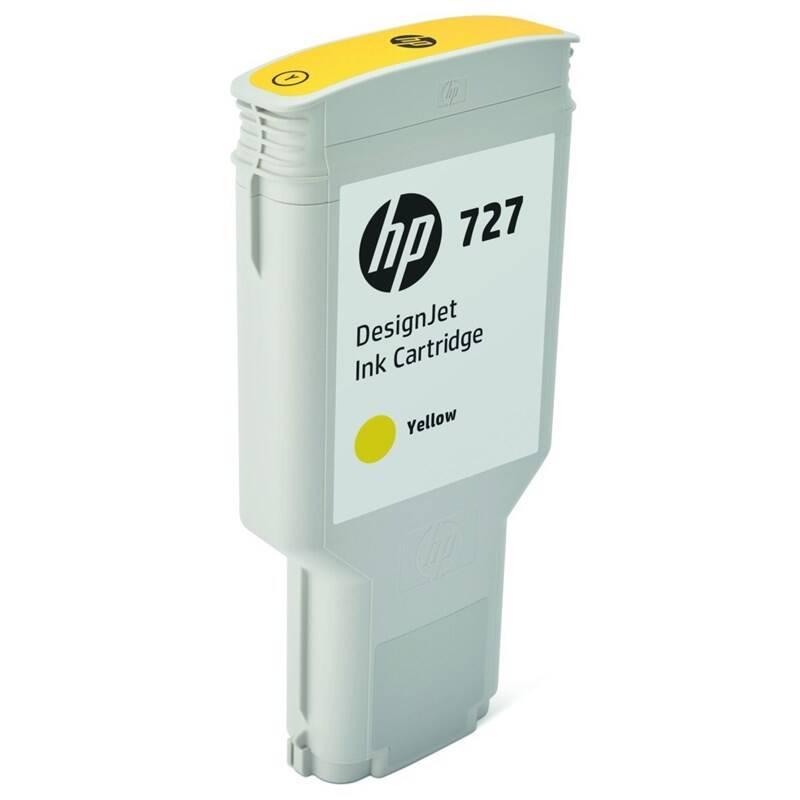 Inkoustová náplň HP 727, 300ml žlutá