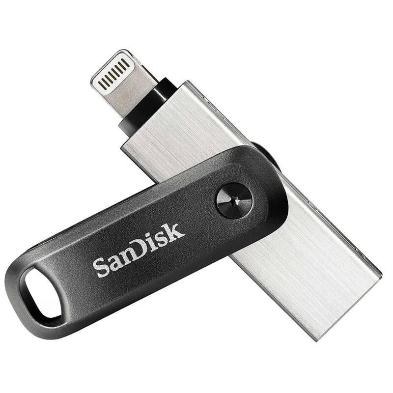 USB Flash SanDisk iXpand Drive Go 256GB, USB 3.0 Lightning černý stříbrný