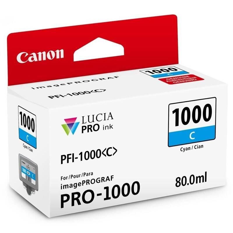 Inkoustová náplň Canon PFI-1000 C, 80