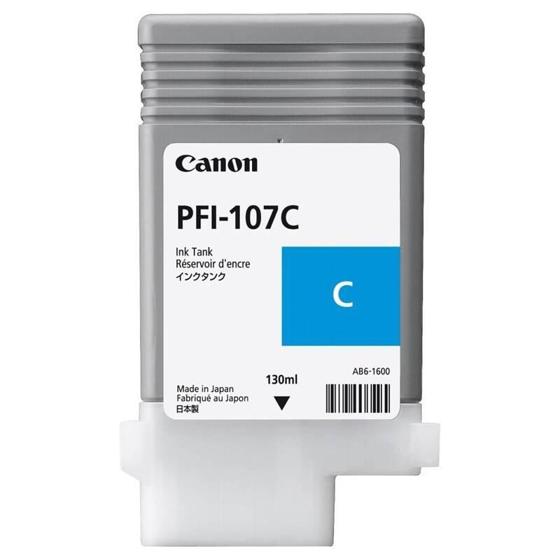 Inkoustová náplň Canon PFI-107C, 130ml modrá