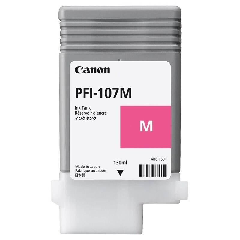 Inkoustová náplň Canon PFI-107M, 130ml červená