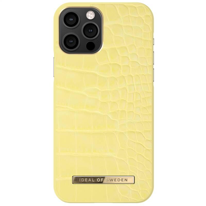 Kryt na mobil iDeal Of Sweden Atelier Case na Apple iPhone 12 12 Pro - Lemon Croco