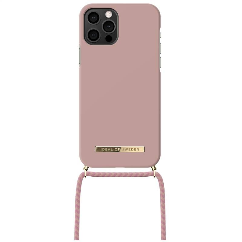 Kryt na mobil iDeal Of Sweden s popruhem na krk na Apple iPhone 12 12 Pro - Misty Pink