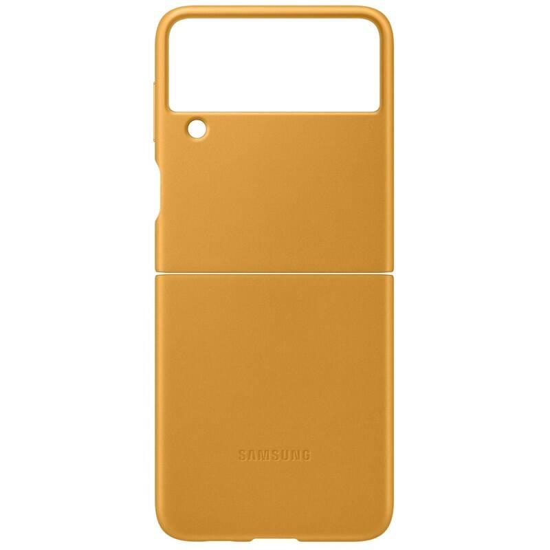 Kryt na mobil Samsung Leather Cover Galaxy Z Flip3 hnědý