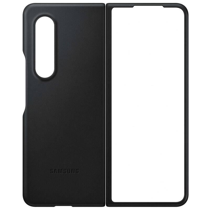 Kryt na mobil Samsung Leather Cover Galaxy Z Fold3 černý