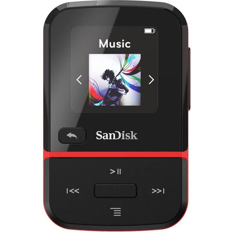 MP3 přehrávač SanDisk Clip Sport Go2 16GB černý červený