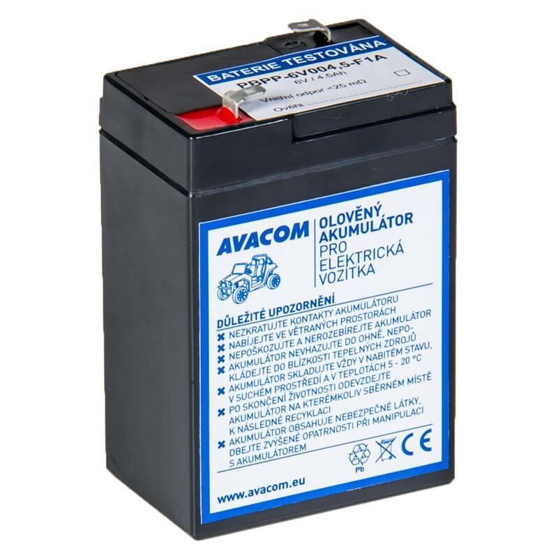 Olověný akumulátor Avacom 6V 4,5Ah do