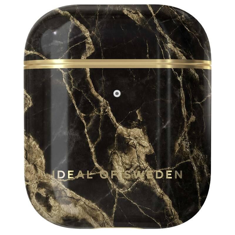 Pouzdro iDeal Of Sweden pro Apple Airpods - Golden Smoke Marble
