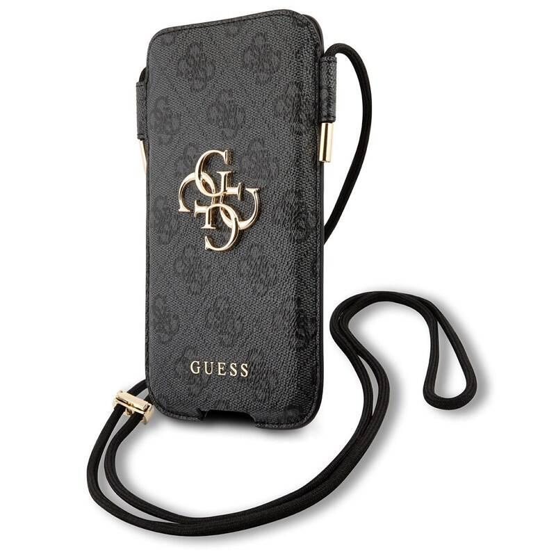 Pouzdro na mobil Guess 4G Pouch Script Logo S M šedé, Pouzdro, na, mobil, Guess, 4G, Pouch, Script, Logo, S, M, šedé