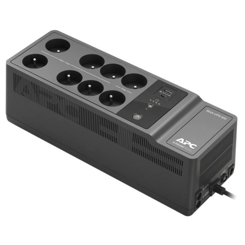 Záložní zdroj APC Back-UPS BE 850VA , 230 V, nabíjecí porty USB USB-C