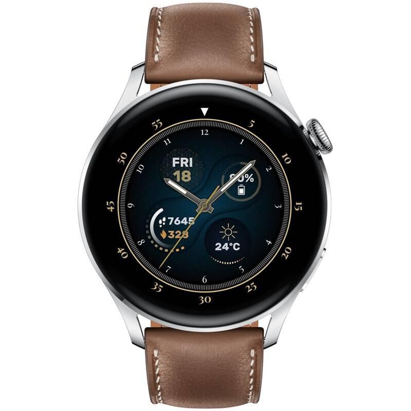 Chytré hodinky Huawei Watch 3 - Brown Leather, Chytré, hodinky, Huawei, Watch, 3, Brown, Leather
