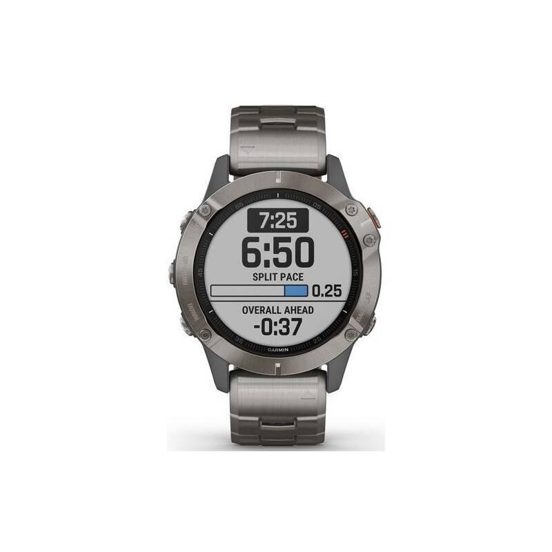 GPS hodinky Garmin fenix6 PRO Sapphire - Titanium Titanium Band
