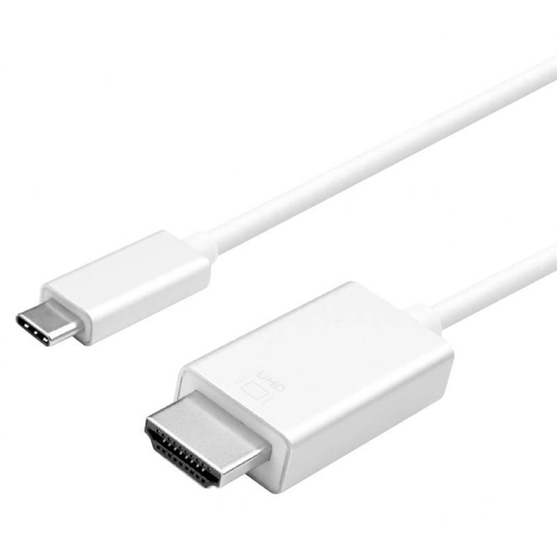 Kabel WG USB-C HDMI, 1,8m bílý, Kabel, WG, USB-C, HDMI, 1,8m, bílý