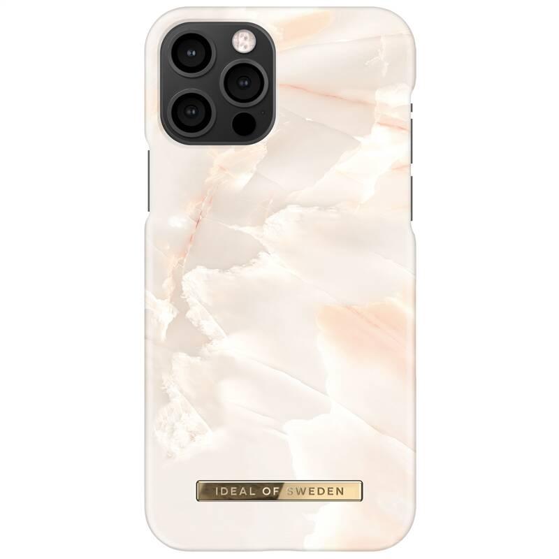 Kryt na mobil iDeal Of Sweden Fashion na Apple iPhone 12 12 Pro - Rose Pearl Marble
