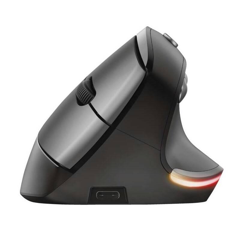 Myš Trust Bayo Ergonomic Rechargeable černá