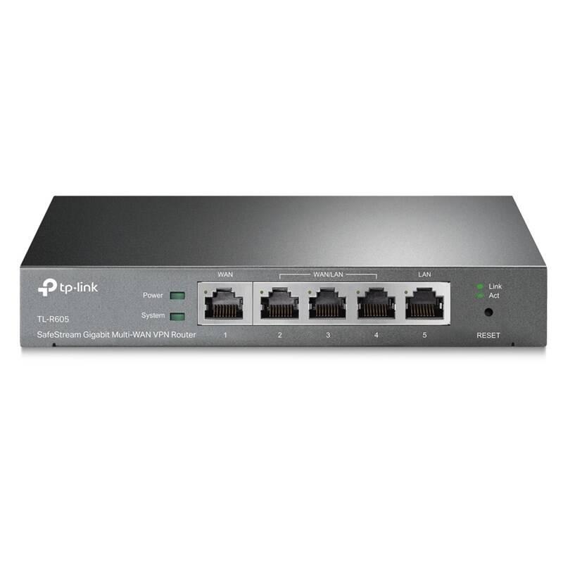 Router TP-Link TL-R605 VPN Omada SDN šedý