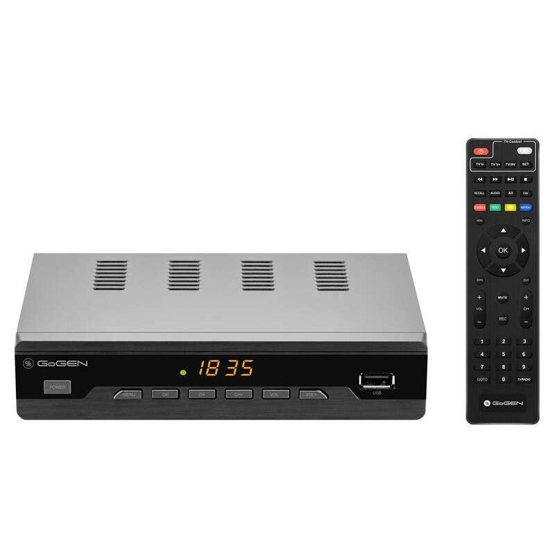 Set-top box GoGEN DVB 282 T2 PVR černý, Set-top, box, GoGEN, DVB, 282, T2, PVR, černý