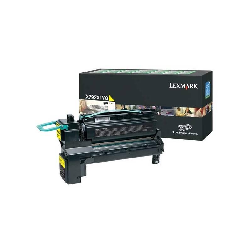 Toner Lexmark X792X1YG, 20000 stran, pro X792 serie žlutý, Toner, Lexmark, X792X1YG, 20000, stran, pro, X792, serie, žlutý