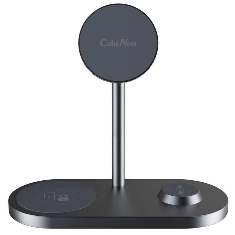 Bezdrátová nabíječka CubeNest 3v1 Magnetic Wireless