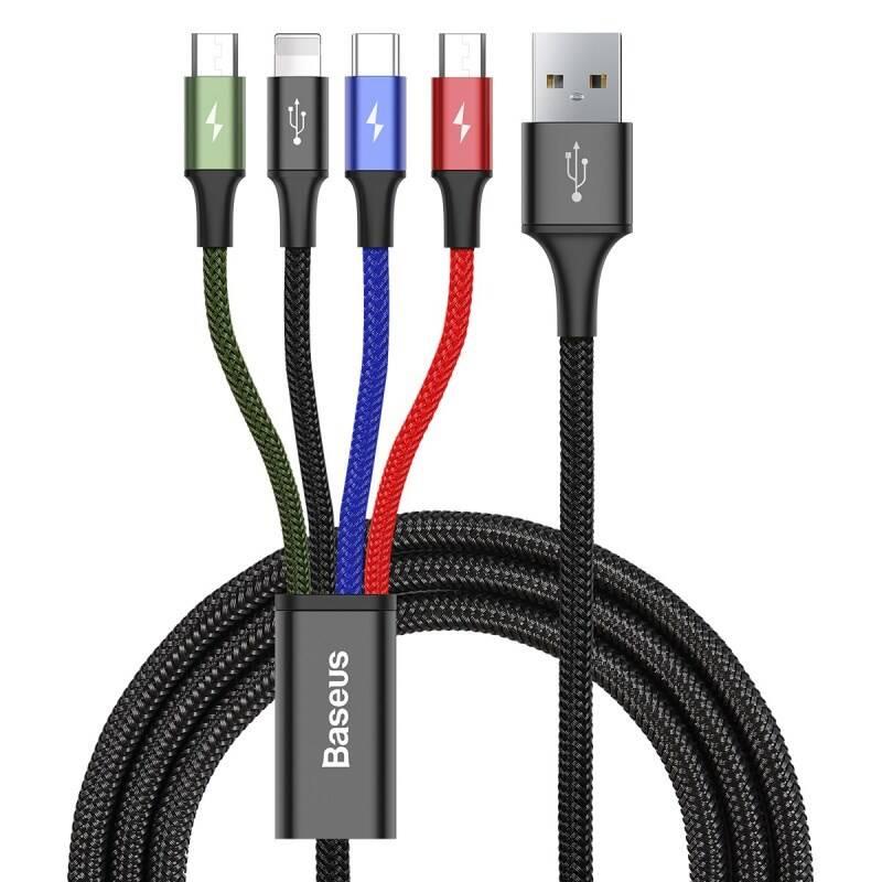 Kabel Baseus 4v1, USB USB-C, Lightning,
