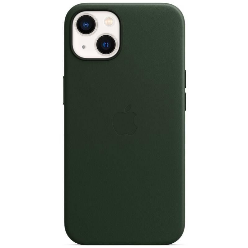 Kryt na mobil Apple Leather Case s MagSafe pro iPhone 13 mini - sekvojově zelený