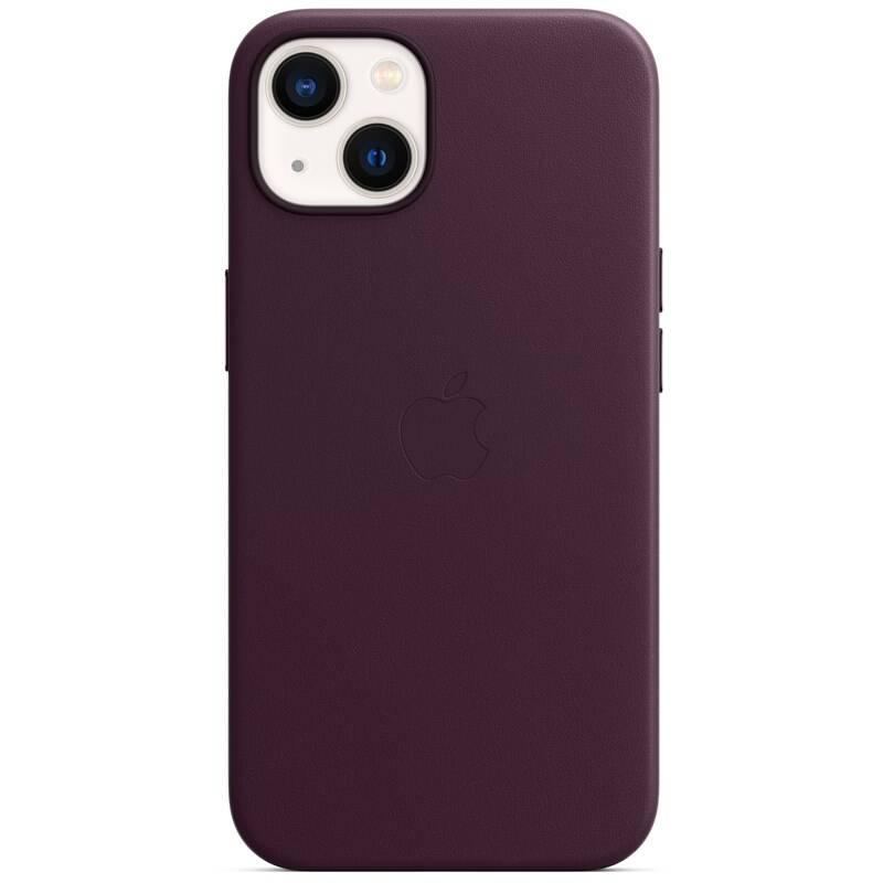 Kryt na mobil Apple Leather Case s MagSafe pro iPhone 13 mini - tmavě višňový