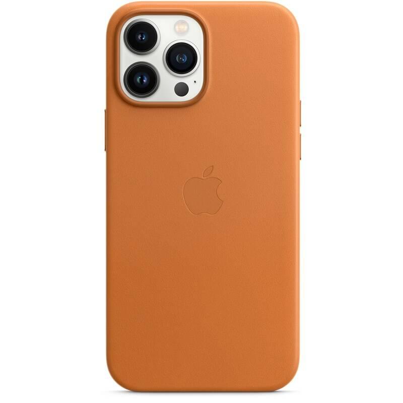 Kryt na mobil Apple Leather Case s MagSafe pro iPhone 13 Pro Max - zlatohnědý