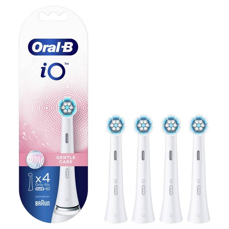 Náhradní kartáček Oral-B iO Gentle Care White 4 ks, Náhradní, kartáček, Oral-B, iO, Gentle, Care, White, 4, ks