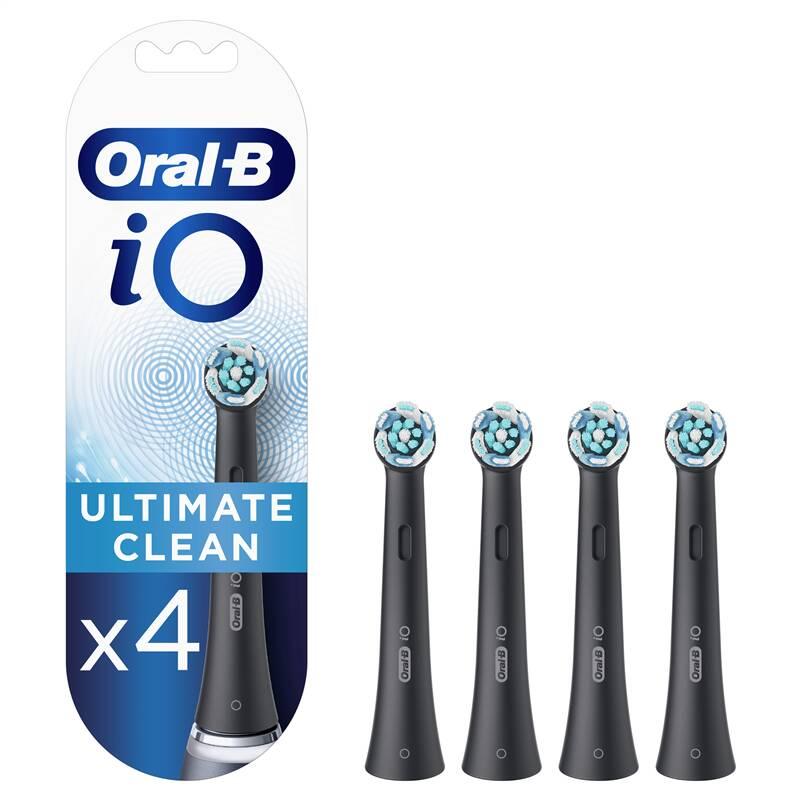 Náhradní kartáček Oral-B iO Ultimate Clean Black 4 ks, Náhradní, kartáček, Oral-B, iO, Ultimate, Clean, Black, 4, ks