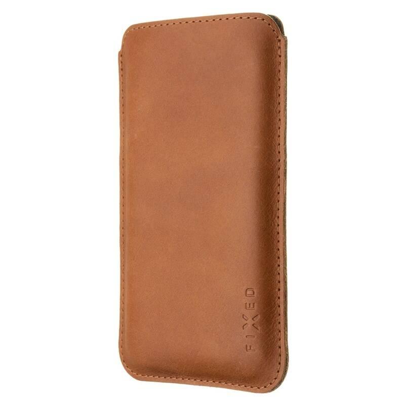 Pouzdro na mobil FIXED Slim na Apple iPhone 12 12 Pro hnědé