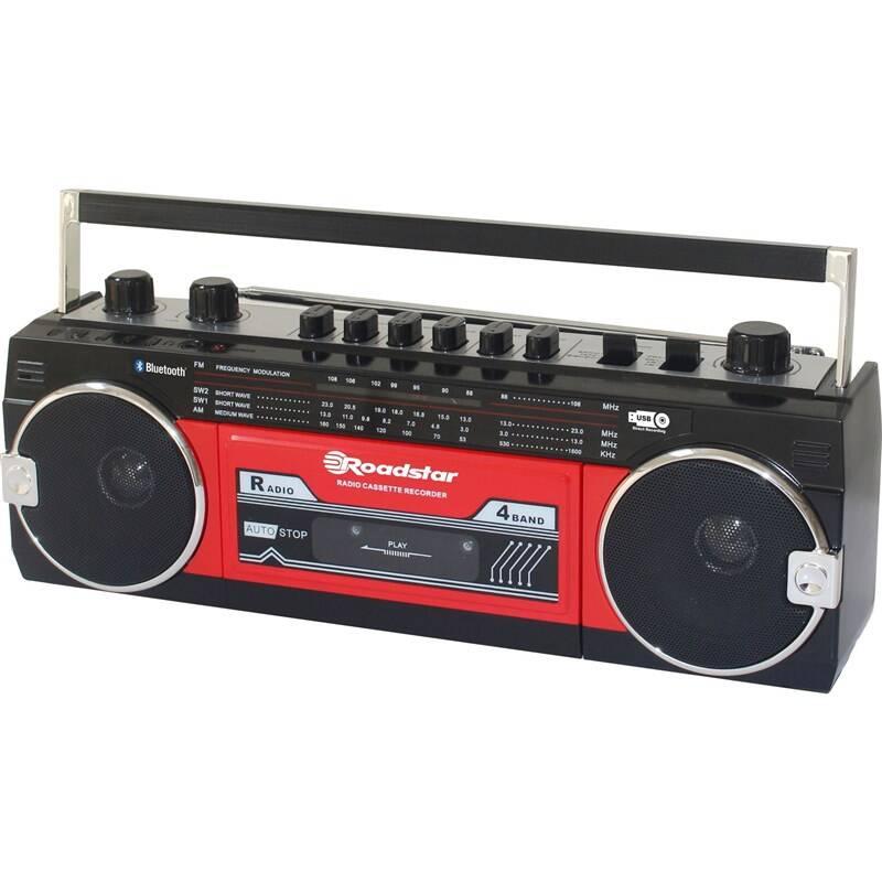 Radiomagnetofon Roadstar RCR-3025 EBT červený