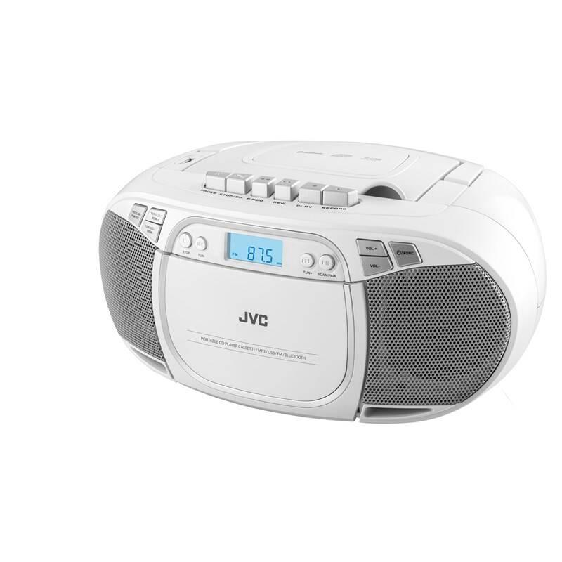 Radiomagnetofon s CD JVC RC-E451W bílý