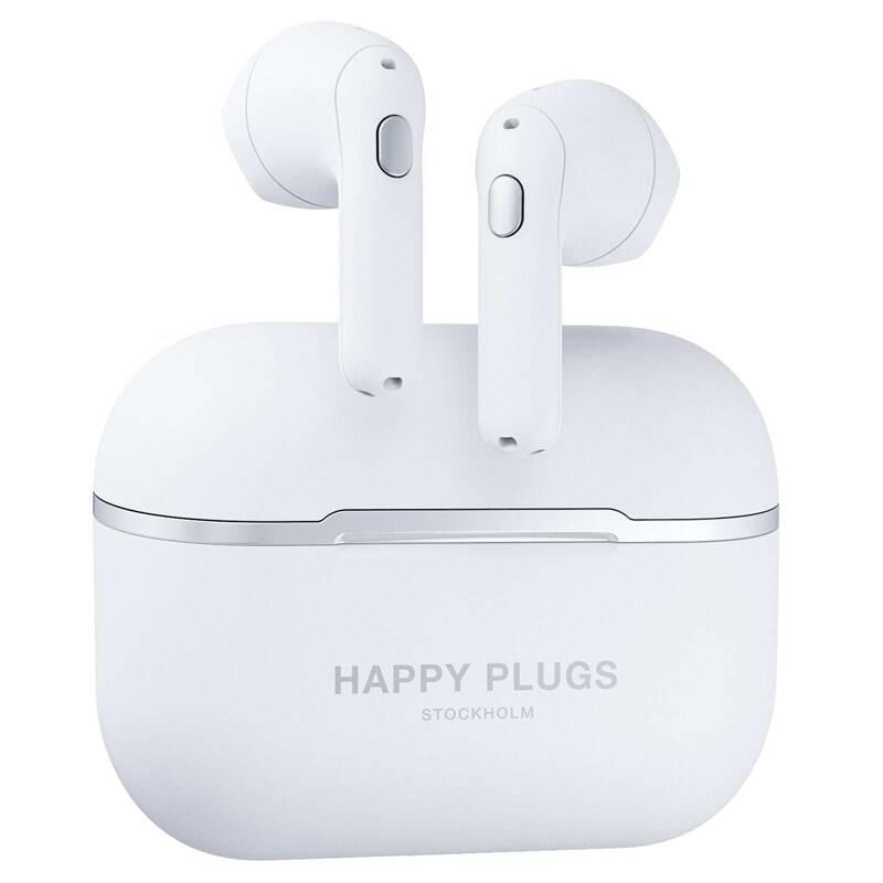 Sluchátka Happy Plugs Hope bílá