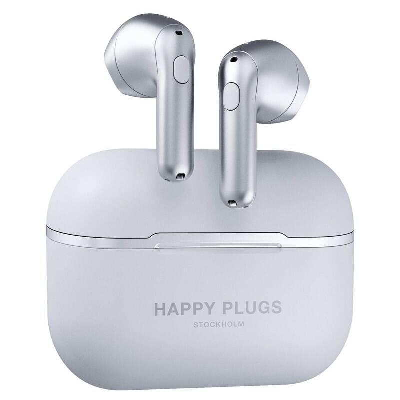 Sluchátka Happy Plugs Hope stříbrná
