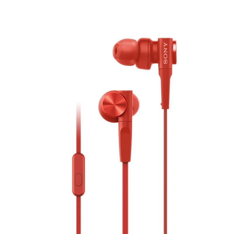 Sluchátka Sony MDR-XB55AP červená