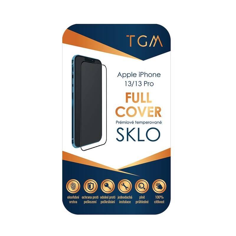 Tvrzené sklo TGM Full Cover na Apple iPhone 13 13 Pro černé