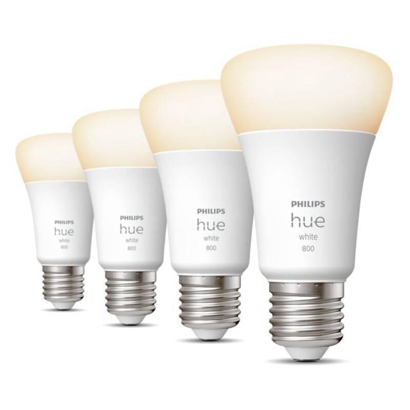 Žárovka LED Philips Hue Bluetooth, 9W, E27, White, 4ks