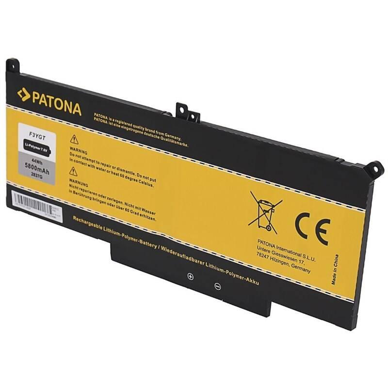 Baterie PATONA pro Dell Latitude E7270, E7470, 5800mAh, Li-Pol, 7,6V, Baterie, PATONA, pro, Dell, Latitude, E7270, E7470, 5800mAh, Li-Pol, 7,6V